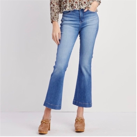 Veronica Beard Carson Ankle Flare High Rise Mystic Blue Excellent Size 32 - Picture 9 of 10